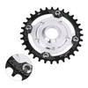 104 BCD 32T Chainring 104BCD Sprocket Adapter 32T Positive Negative