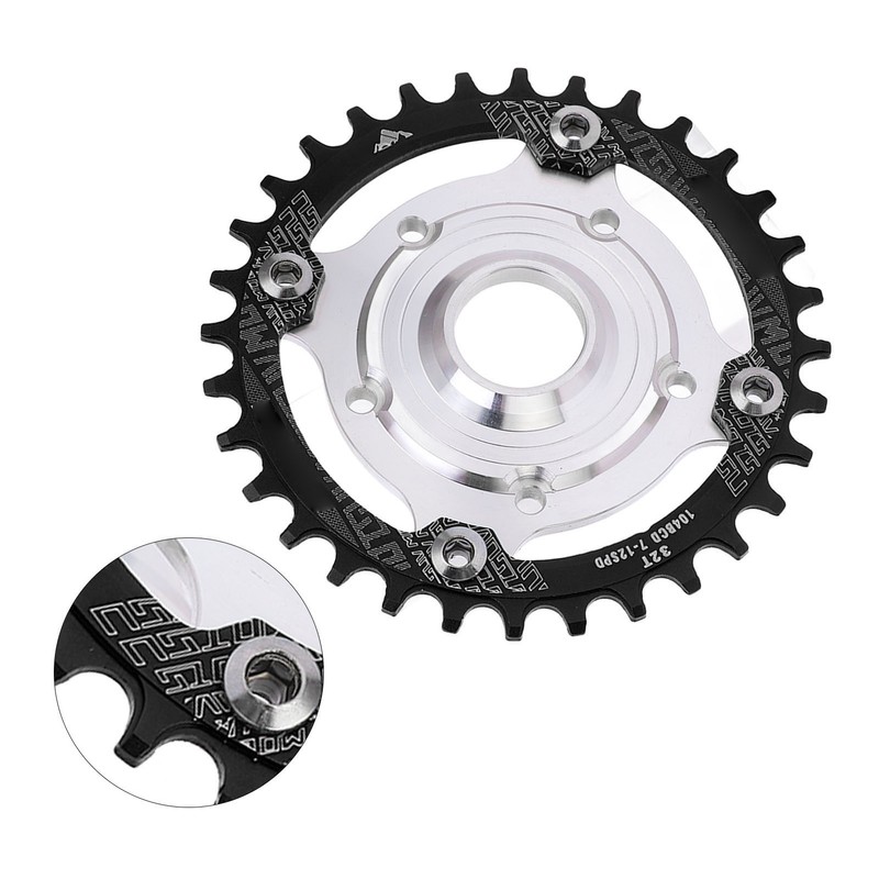 104 BCD 32T Chainring 104BCD Sprocket Adapter 32T Positive Negative