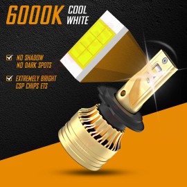 Nartoup For Kawasaki Z750S Z800 Z900 Z1000 Motorcycle LED Headlight Kit H7 6000K Bulbs