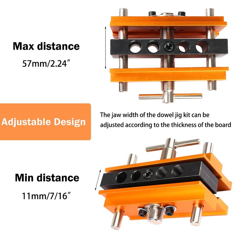 Self Centering Doweling Jig, JoyTube Drilling Guide Positioner Woodworking Doweling
