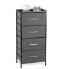 Segawe Fabric Storage Tower with 4 Drawers Tall Chest of