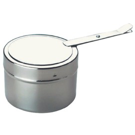 APS 11683 Brennpastenbehälter, mit Bajonettverschluss, Edelstahl Brenner-Halter, Durchmesser Ø 9cm, Höhe 6 cm