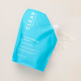 Paula's Choice CLEAR Pore Normalizing Cleanser Bottle + Refill Pouch Kit, Salicylic Acid Daily Face Wash Duo for Blemishes, Blackheads, Large Pores & Redness, Set of 2