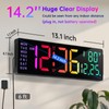 Soobest 14.2" Large Display Digital Wall Clock with Date Day