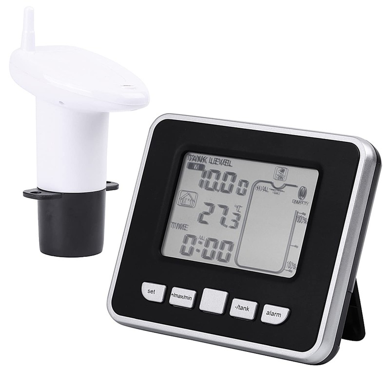 Level Meter Ultrasonic Level Indicator Thermometer Hygrometer with Temperature Display