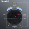 SHARP Twin Bell Alarm Clock, Loud Alarm Great for Heavy