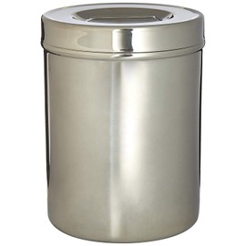 Grafco Large Stainless Steel Storage Jar with Lid, 2-1/8 Quart Capacity, 6-7/8" x 4-7/8", 3233
