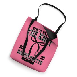 She's Tying The Knot Bachelorette Party Coquette Bow 2025 Tote Bag