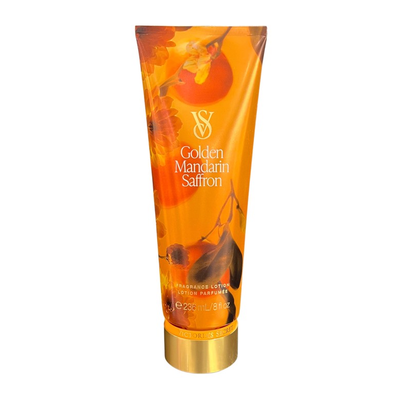 Victoria's Secret GOLDEN MANDARIN SAFFRON Fragrance Mist & Lotion 2-piece