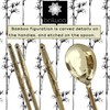 Balwoo [Made in Korea] Bamboo Design Sticky Rice Spoon Chopsticks