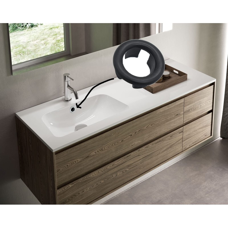 4 Pack Bathroom Basin Sink Round Hole Trim Overflow Cover