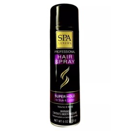 SPA LUXURY SUPER HOLD AEROSOL HAIRSPRAY STYLE CONTROL VOLUME FULL BODY 6oz/170g