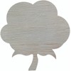 Cotton Boll Wood 5" Shape, Unfinished Paintable Craft