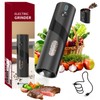 CIRCLE JOY Electric Pepper Mill Grinder, Top-Refill Rechargeable Black Pepper