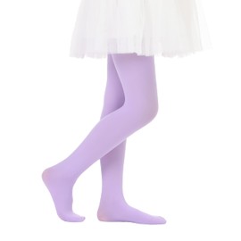 Paralinda Girls Semi-Opaque Tights 50 Den (4-6, Purple)