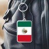 FHZJKJX Mexico Flag Keychain Mexican Key Ring-2 Pack