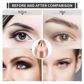 2 Pack | Ersatzrasiererkopf für Flawless Elektrischen Augenbrauenhaarentferner | Ersatzklingen für Gesichtshaarentferner Finishing Touch Flawless – Roségold