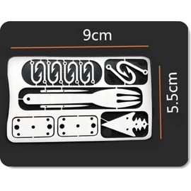 22 in 1 Outdoor Emergency Survival Kit/Tactical Multitool for Camping/Bushcraft/Hiking/Hunting/Outdoor Adventure (FORK)