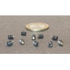 Kmac Alloy Steel Set Screws, Brass Tip, 6-32 x 3/16"