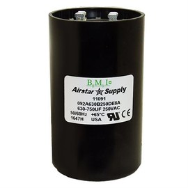630-750 uF x 220/250 VAC - BMI Start Capacitor # 092A630B250DE8A - Made in The USA