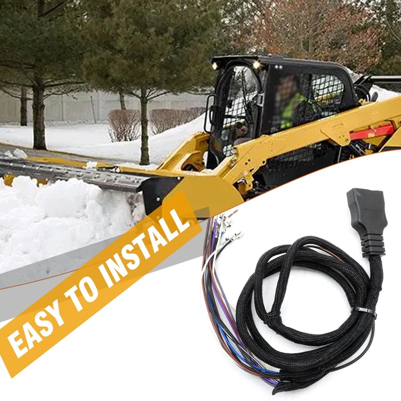 Vkinman 26347 26377 11-Pin Plow Side Light Wiring Harness Kit,