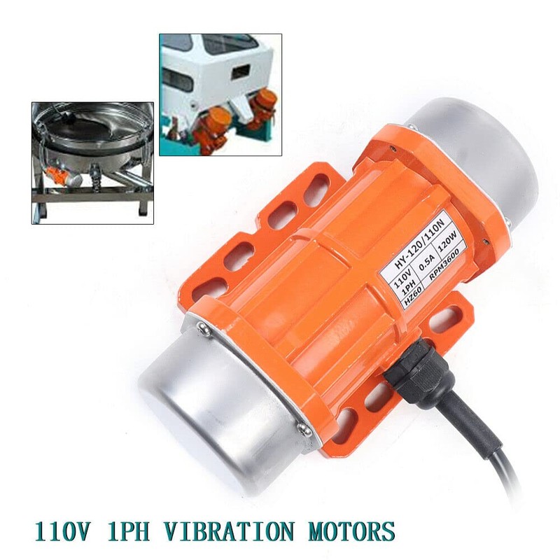 120W 110V Vibration Motor Single Phase Vibrating Motor Aluminum Alloy