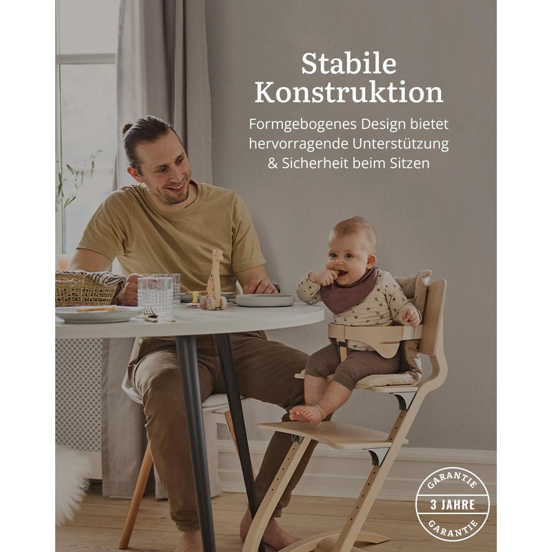 Leander Classic™ Safety Bar for Highchair Whitewash - Stable &