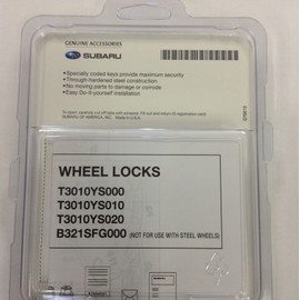Genuine Subaru B321SFL000 Wheel Lock Kit