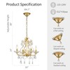 WUZUPS Crystal Candle Chandelier Pendant Flushmount Ceiling Light Modern Lighting
