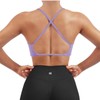 SUUKSESS Women 2 Piece Open Back Strappy Sports Bra Pack