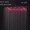 NeierThodore LED 16 Inch Square Shower Head Replacement with Rotatable
