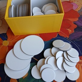 Dry Erase Reusable DND Tokens, MTG Counters, RPG DIY, 100 PCS, 2 Sizes