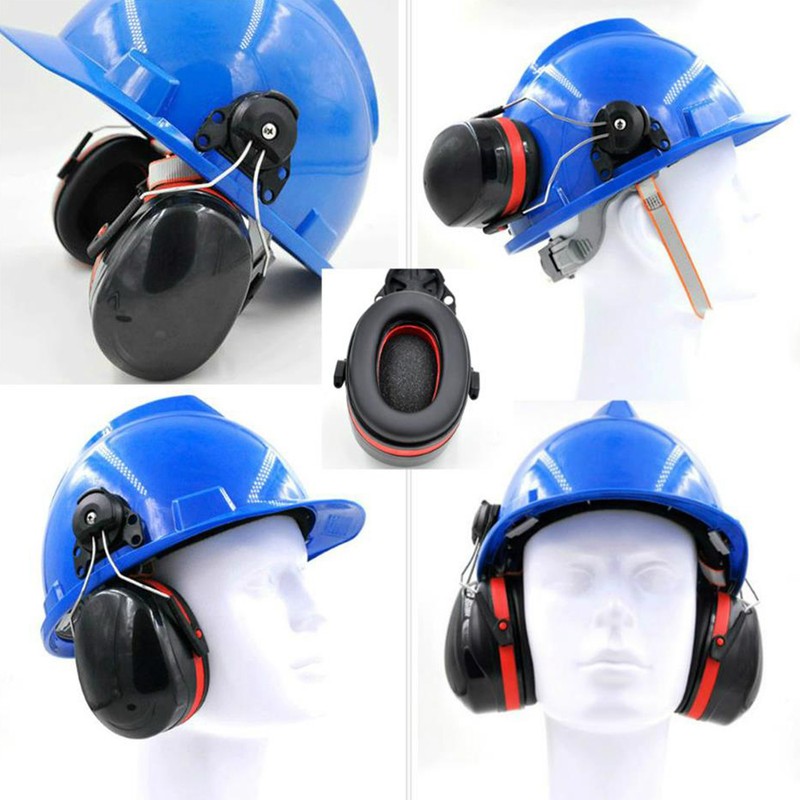 Hard Hat Mounting Ear Muffs Cap Mount Protective Earmuffs Noise