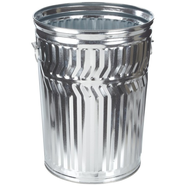 Witt Industries WCD32C Galvanized Steel 32-Gallon Light Duty Trash Can,
