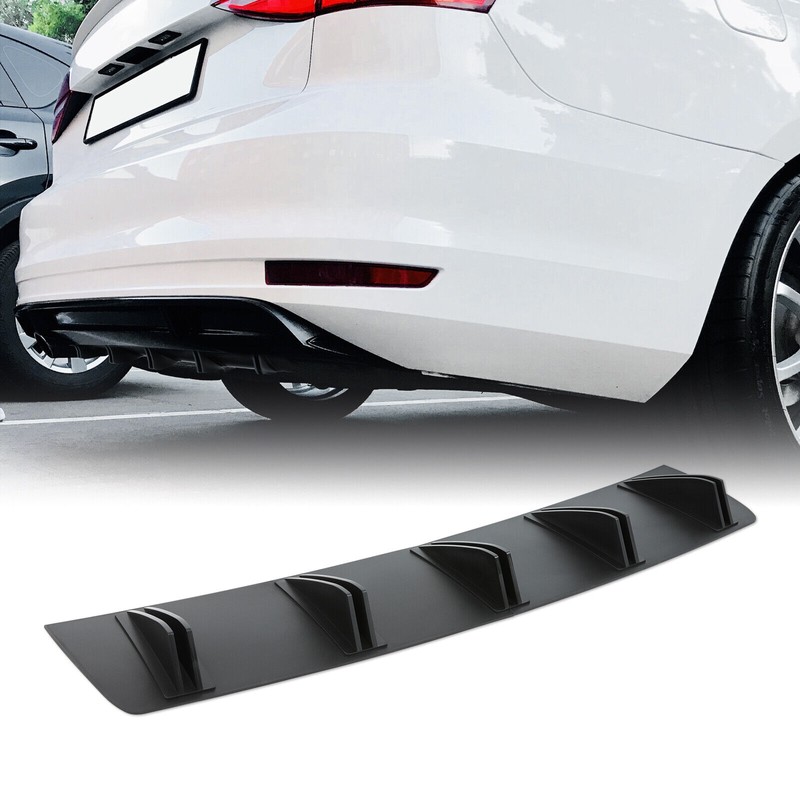 KEEPDSGN Rear Diffuser Bumper Lip Spoiler Splitter 5 Fins For