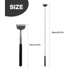 2 Piece Portable Extendable Back Scratcher, Telescopic Scratcher Bear Claw