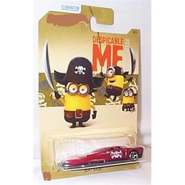 H0T WHEELS illumination entertainment D’ESPICABL’E ME MINI0N made red slikt back vehicle 1.64 scale diecast model