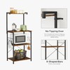 VASAGLE Kitchen Storage, Bakers Rack, Coffee Bar, 3-Tier Shelf, 6