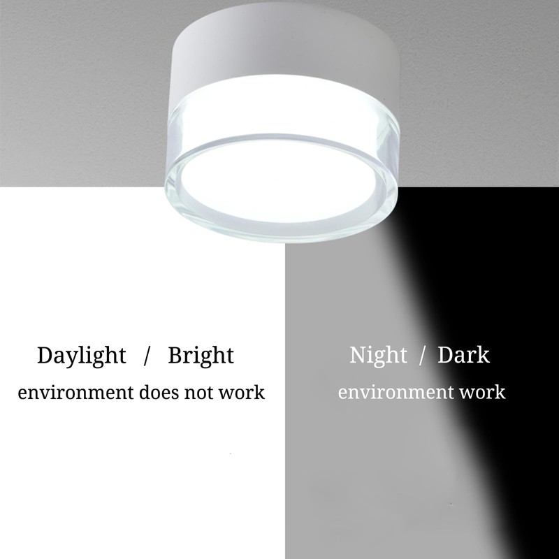 LED Surface-Mounted Ceiling Light with Radar Motion Sensor, 12 W