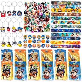 Party Bag Children's Party Gifts Animie Party Gift Children's Birthday Set Favour Toy with Snap Bracelet Stickers Badge Gift Bags Stickers Easter Gifts Fillers for Girls Boys