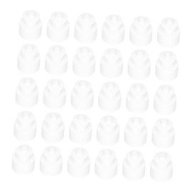 Kisangel 30pcs Sports Bottle Cap Sports Bottles Water Bottle Cap Spill Cap Bottle Lid Caps Square Water Bottle Sport Water Bottle Labels Water Bottle Collapsible Water Bottle Steel Pe White