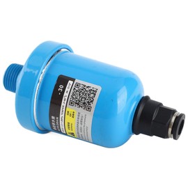 Automatic Drain Valve Aluminum Auto Drainer for Air Compressor System 1.0Mpa G1/2, Robust & Rustproof, Effective Gas Quality Maintenance for Pneumatic Tools Gas Pressure Vessels