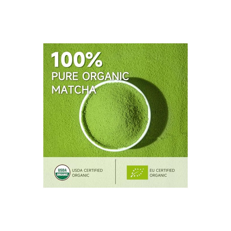 Chaism Té verde matcha en polvo de grado ceremonial -