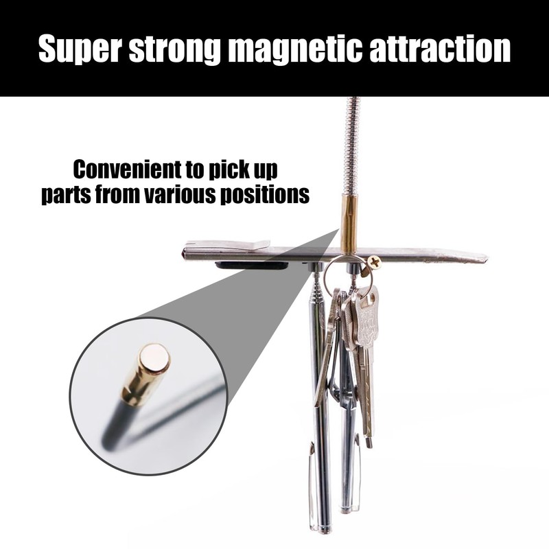 1 x long magnetic rod, rod magnet, magnetic telescopic rod,
