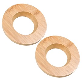 2 Pieces Funnel Cup Holder Bamboo Coffee Dripper Stand Holder Coffee Filter Stand Holder Coffee Dripper Rack Coffee Brewing Filter Cone Coffee Filter Rack Coffee Cone Dripper