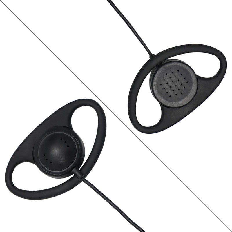 Auriculares de goma suave en forma de D de 3,5