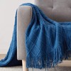 BOURINA Throw Blanket Textured Solid Soft Sofa Couch Cover Decorative