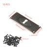 T Tulead Keyhole Cover Lock Escutcheon Plate Iron Rectangular Keyholes