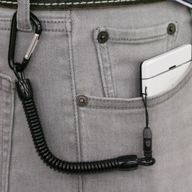 F.S.C. 極太バンジー ストラップ カラビナ 直径10mmコイル ブラック