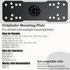 LOKTENWO Aluminum Alloy Fish Finder Mount, Marine Electronic Mount